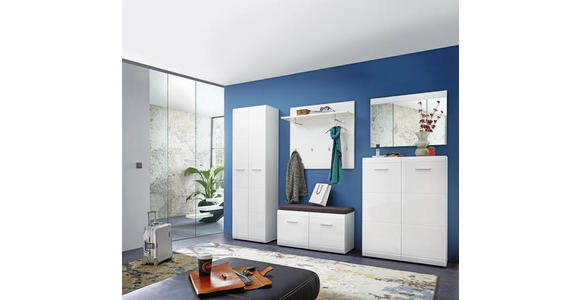 WANDSPIEGEL 86,9/62,7/2,6 cm in rechteckig - Weiß, Design, Glas/Holzwerkstoff (86,9/62,7/2,6cm) - Carryhome