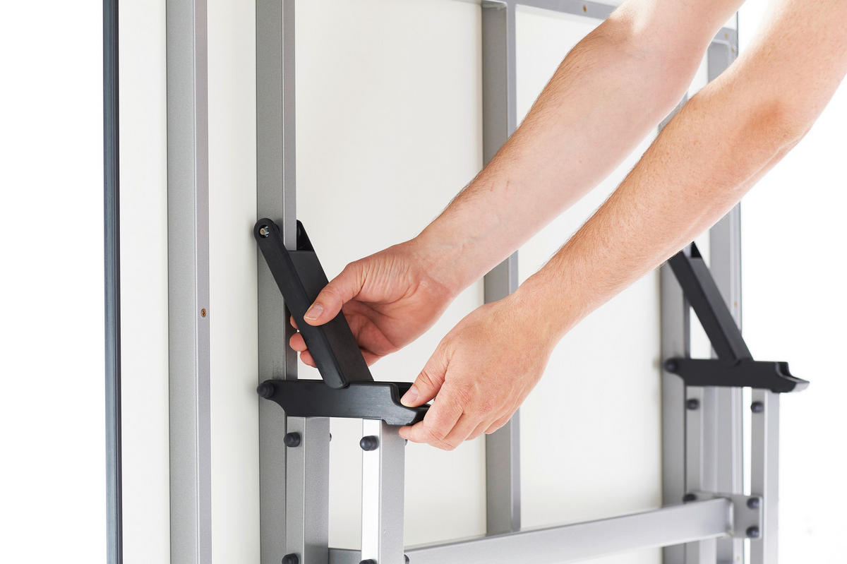 GARTENKLAPPTISCH 120/80/73 cm Metall, Holzwerkstoff rechteckig  - Grau, Basics, Holzwerkstoff/Metall (120/80/73cm) - Sieger