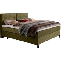 BOXSPRINGBETT 240/220 cm  in Olivgrün  - Schwarz/Olivgrün, KONVENTIONELL, Textil/Metall (240/220cm) - Esposa