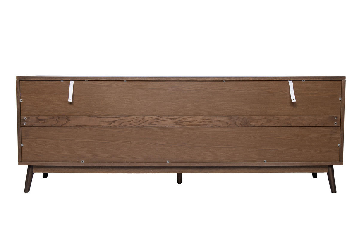 LOWBOARD  180/65/45 cm 4 Schublade(n)  - Messingfarben/Walnussfarben, Design, Holz/Holzwerkstoff (180/65/45cm) - Livetastic