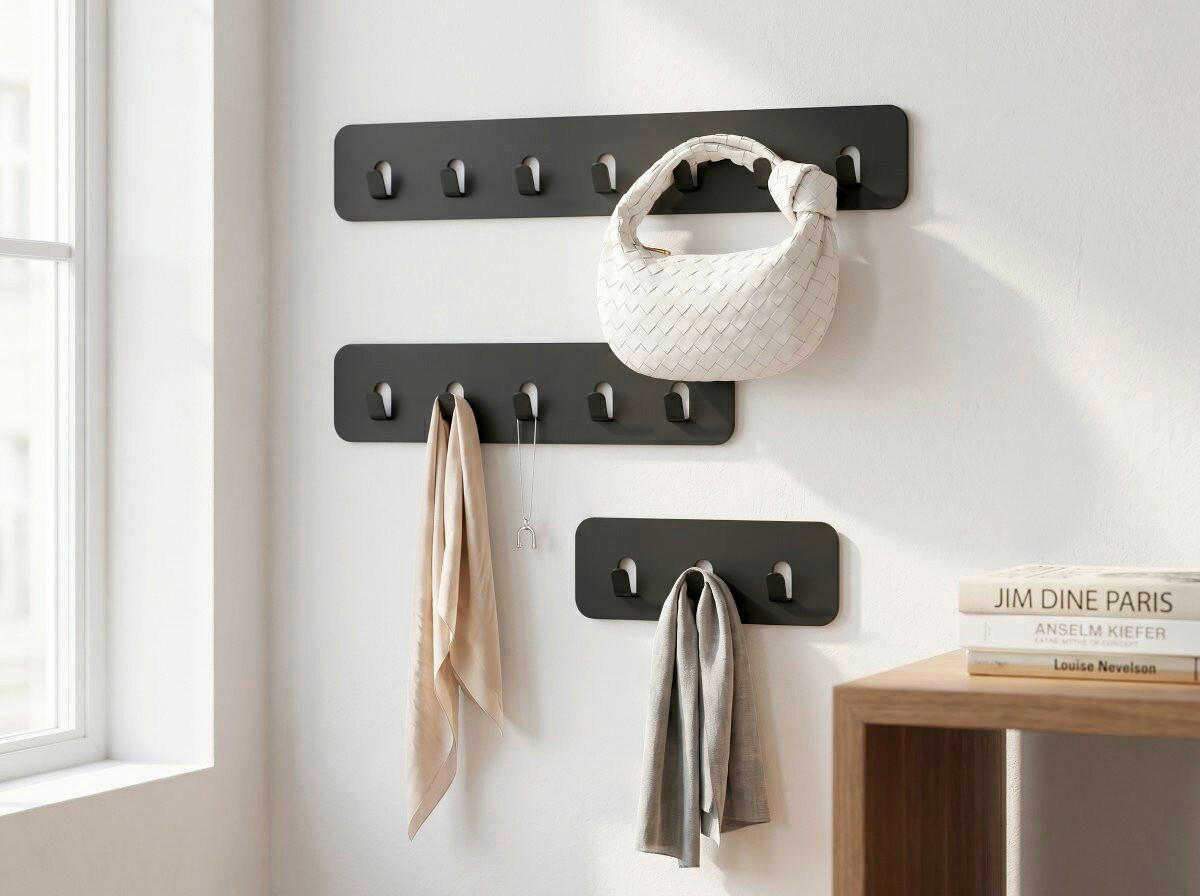 HAKENLEISTE  in Anthrazit  - Anthrazit, Design, Metall (70/10/3cm) - Xora