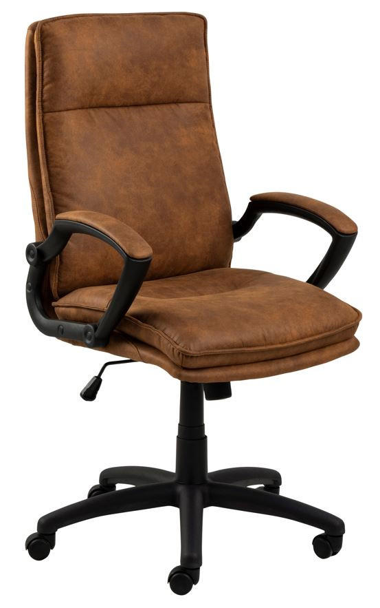 DREHSTUHL in Schwarz, Hellbraun - Hellbraun/Schwarz, Trend, Kunststoff/Textil (67/115/69,5cm) - MID.YOU