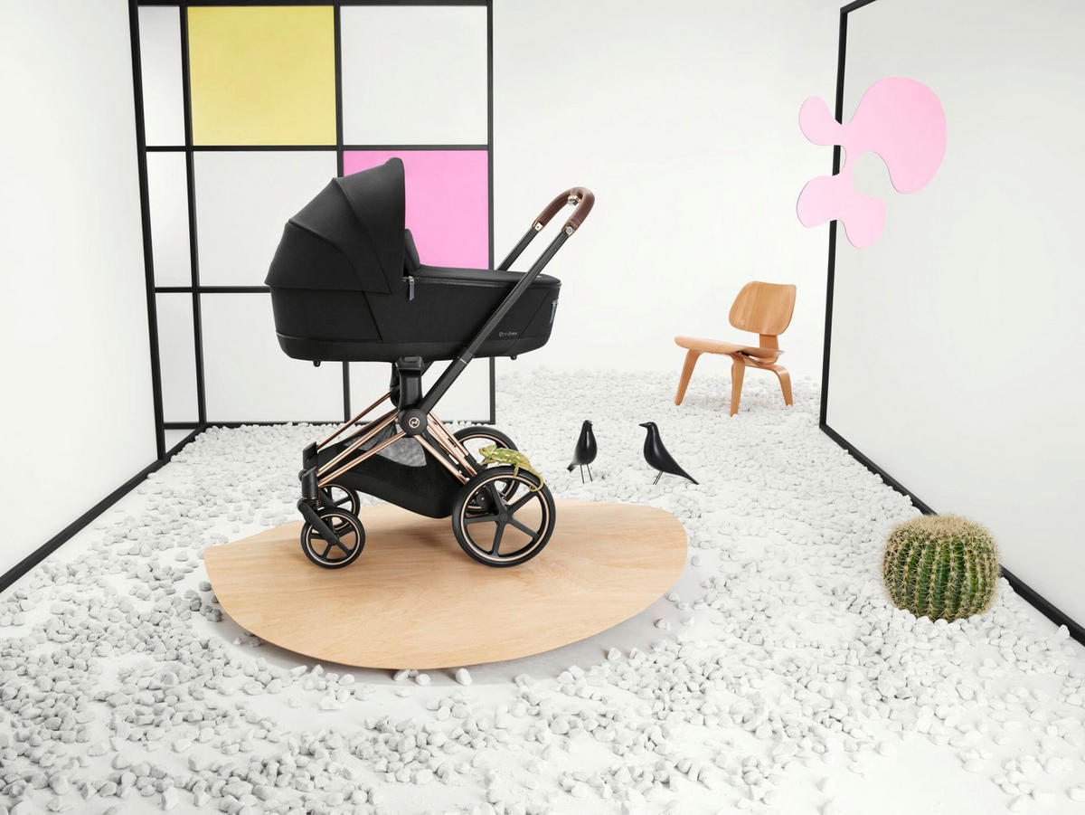 KINDERWAGENGESTELL Priam  - Roségold/Schwarz, Basics, Kunststoff/Metall (83/60/108cm) - cybex PLATINUM