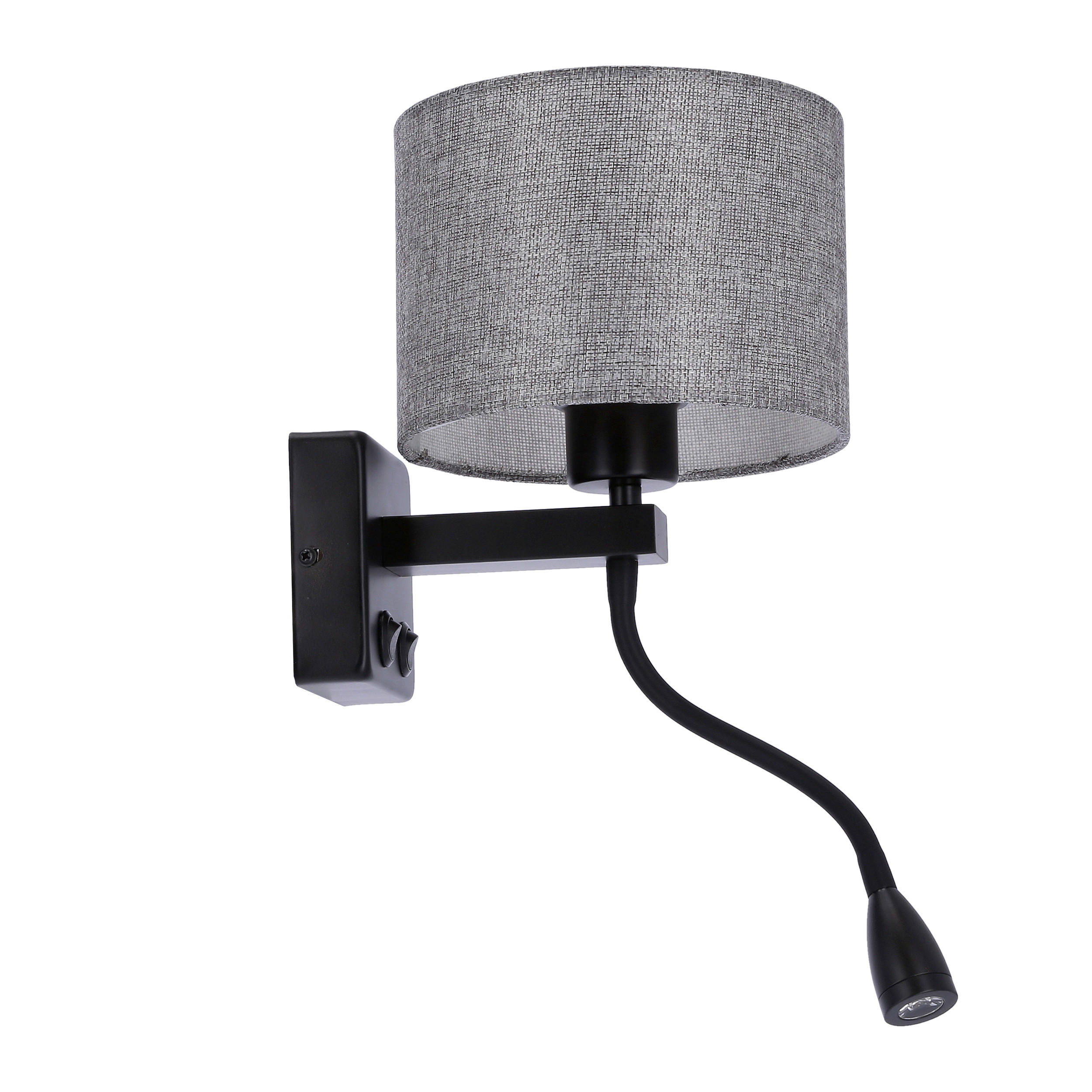 VÄGGLAMPA 22/18/44 cm   - svart, Basics, metall (22/18/44cm)