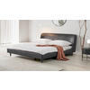POLSTERBETT 180/200 cm  in Schwarz  - Schwarz, Modern, Leder/Holz (180/200cm) - Livetastic