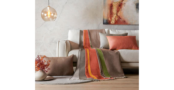 WENDEDECKE MAGDA 140/210 cm - Dunkelgrau/Grau, Natur, Textil (140/210cm) - Novel