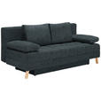 SCHLAFSOFA  in Webstoff Anthrazit  - Anthrazit/Naturfarben, KONVENTIONELL, Holz/Textil (195/90/90cm) - Cantus