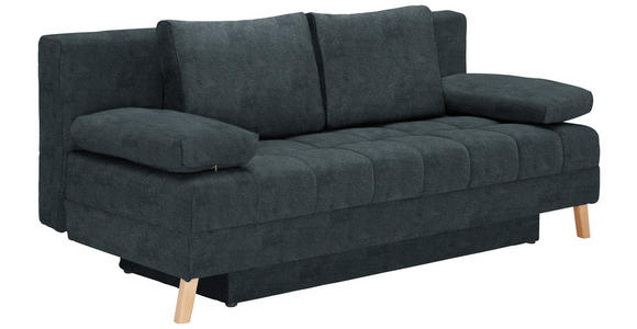 SCHLAFSOFA  in Webstoff Anthrazit  - Anthrazit/Naturfarben, KONVENTIONELL, Holz/Textil (195/90/90cm) - Cantus