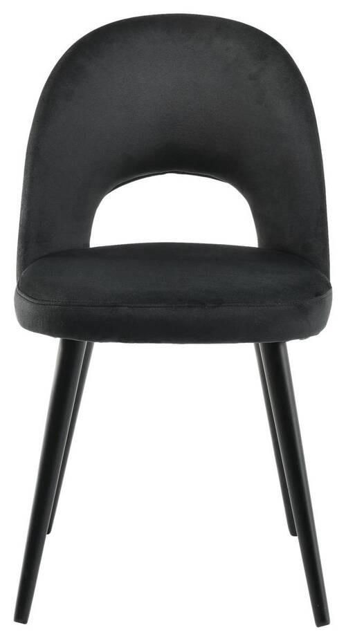 STOLICA  crna       - crna, Moderno, drvo/tekstil (49/83/60cm)
