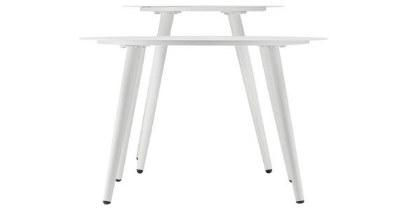 COUCHTISCHSET 45-60/45-60/38-45,5 cm rund Weiß - Weiß, Design, Metall (45-60/45-60/38-45,5cm) - Carryhome