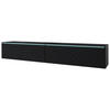 LOWBOARD  in 180/30/33 cm  - Schwarz/Grau, Basics, Holzwerkstoff/Kunststoff (180/30/33cm) - P & B