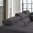 ECKSOFA  in Mikrofaser Grau  301/207 cm  - Schwarz/Grau, Design, Textil/Metall (301/207cm) - Xora