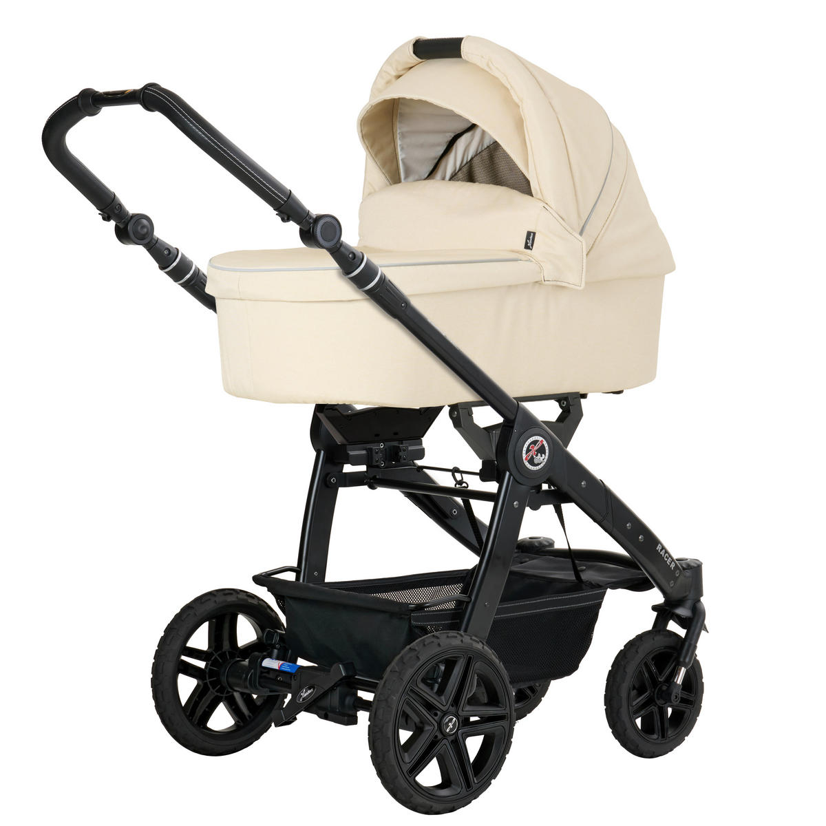 KINDERWAGENSET RACER GTS  - Hellgelb/Cappuccino, Basics, Textil/Metall (59/113/101cm) - Hartan