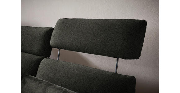 ECKSOFA in Flachgewebe Schwarz  152/259 cm  - Schwarz, Design, Textil/Metall (152/259cm) - Dieter Knoll