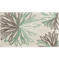 BADTEPPICH Art Grün, Beige 70/120 cm  - Beige/Grün, Basics, Kunststoff/Textil (70/120cm) - Grund