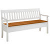 SITZBANK 169/93/58 cm Weiß, Bernsteinfarben Kiefer massiv  - Bernsteinfarben/Weiß, ROMANTIK / LANDHAUS, Holz (169/93/58cm) - Boxxx