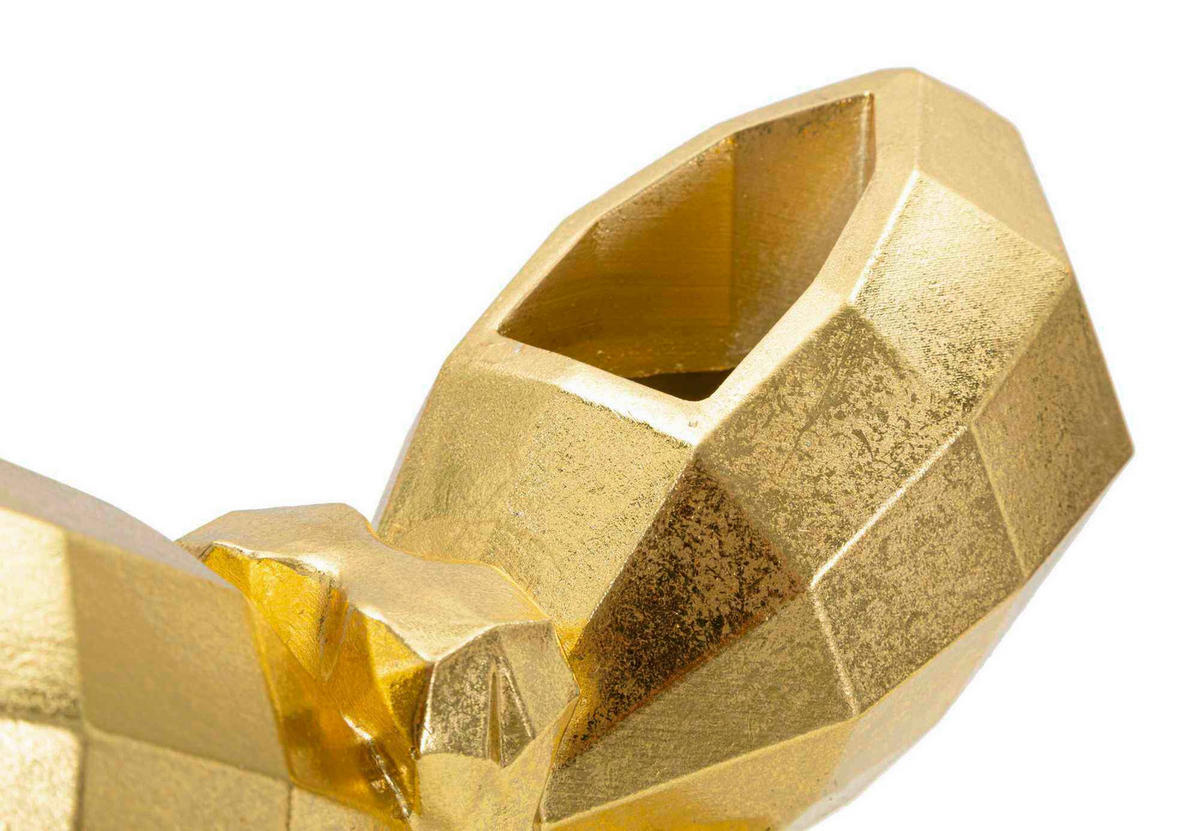 Vase Butterfly Gold  - Goldfarben, Basics, Kunststoff (22.5/15/8cm)