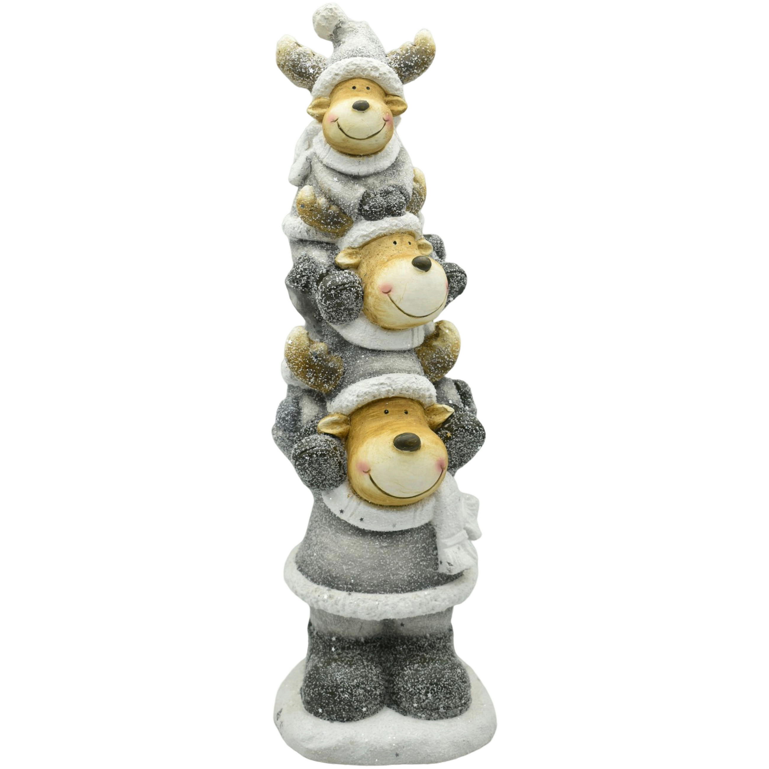ELAN DECORATIV - maro/alb, Lifestyle, piatră (19,5/57,5/18,5cm) - X-Mas