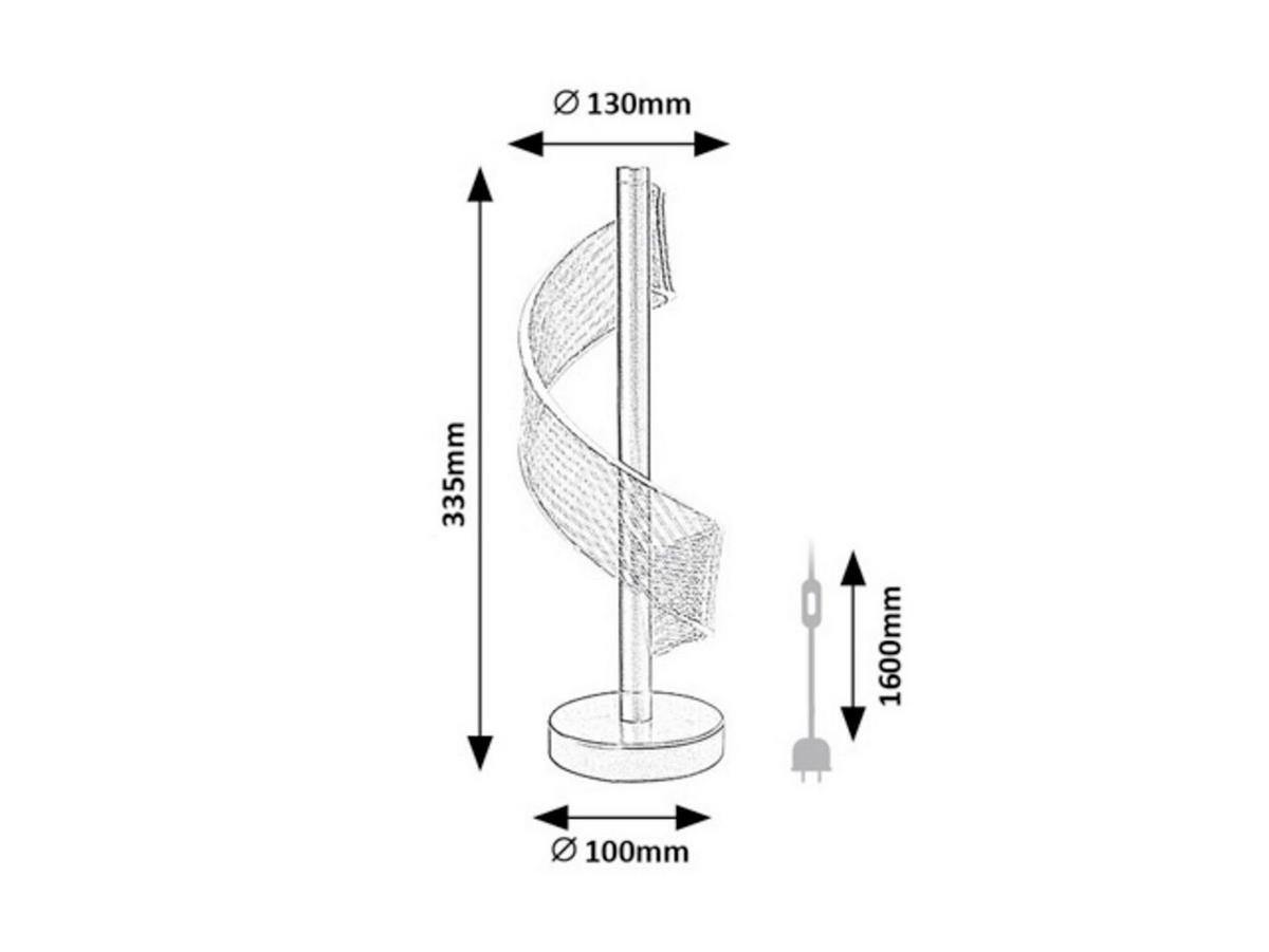 STONA LED LAMPA Zofrael  - prozirna/zlatna, Dizajnerski, metal/plastika (13/33.5cm)