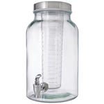 GETRÄNKESPENDER 5,6 L   - Edelstahlfarben/Transparent, Basics, Glas/Kunststoff (5,6l) - Novel