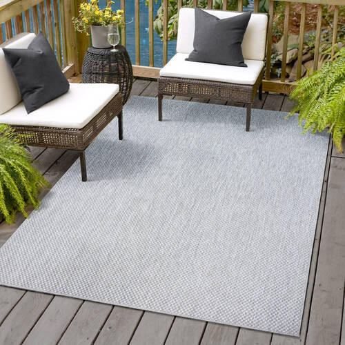 OUTDOORTEPPICH 80/150 cm Melissa Hellgrau  - Hellgrau, KONVENTIONELL, Textil (80/150cm) - Novel