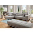 ECKSOFA in Chenille Braun  - Chromfarben/Braun, Design, Textil (207/301cm) - Xora