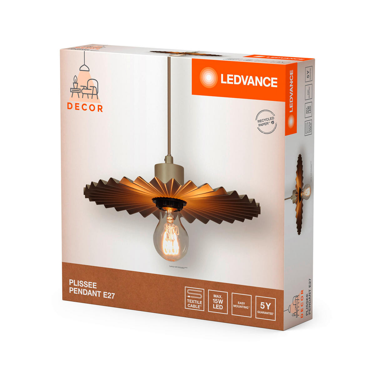 HÄNGELEUCHTE 29,5/110 cm   - Beige, Basics, Metall (29,5/110cm) - Ledvance