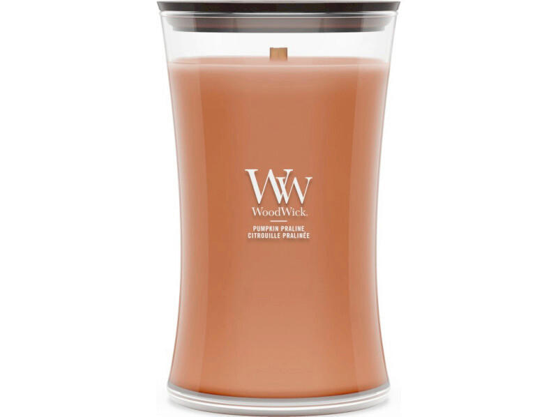 ILLATGYERTYA - cappuccino/átlátszó, Basics, üveg/paraffin (10.2/17.8/10.2cm) - WoodWick