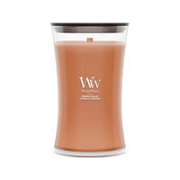 ILLATGYERTYA - cappuccino/átlátszó, Basics, üveg/paraffin (10.2/17.8/10.2cm) - WoodWick