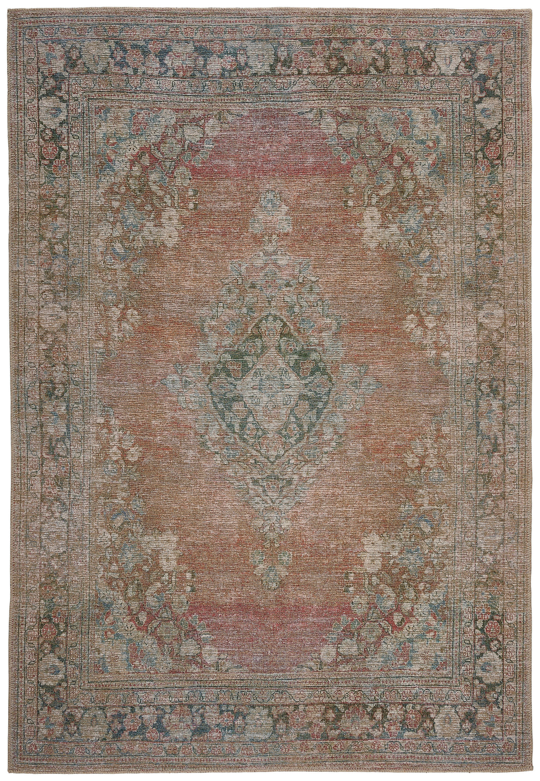 VINTAGE-TEPPICH 130/190 cm Rot  - Rot, Trend, Textil (130/190cm) - Novel