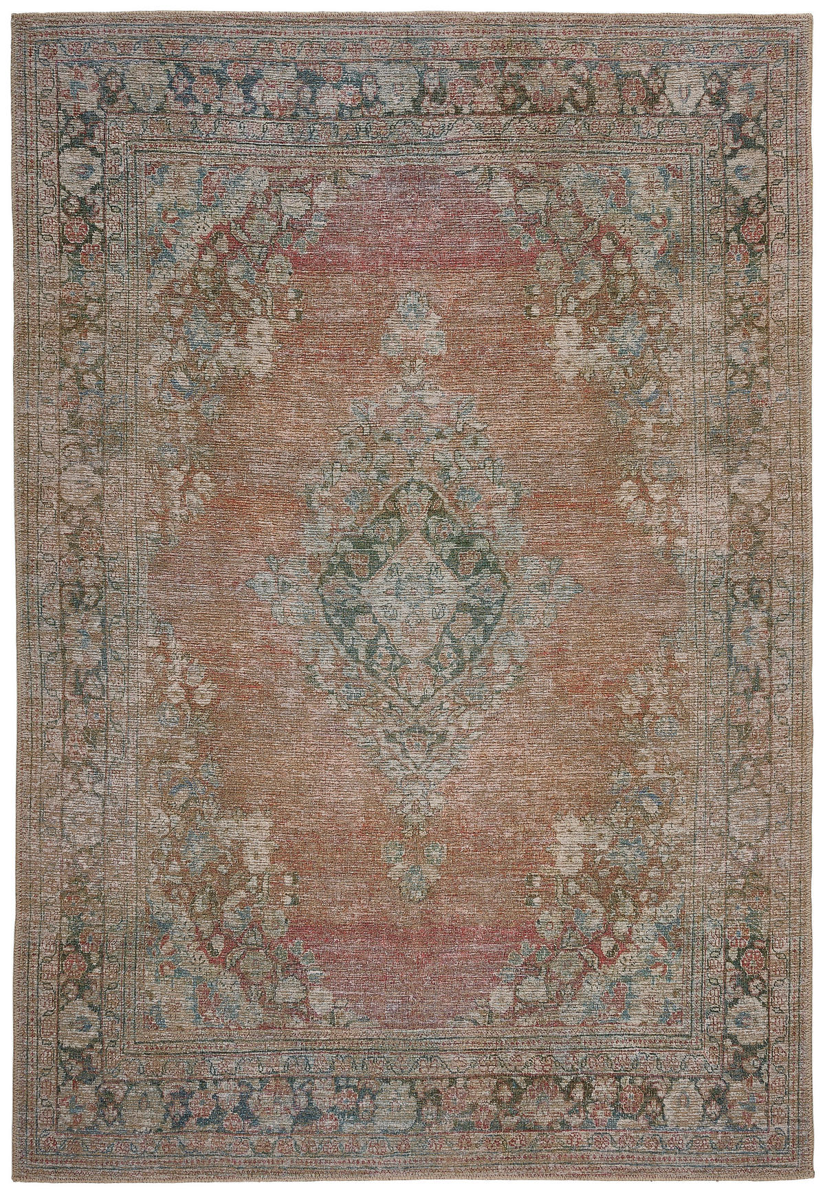 VINTAGE-TEPPICH 150/230 cm Rot  - Rot, Trend, Textil (150/230cm) - Novel