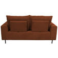 BIGSOFA  in Cord Kupferfarben  - Schwarz/Kupferfarben, KONVENTIONELL, Textil/Metall (246/100/116cm) - Carryhome