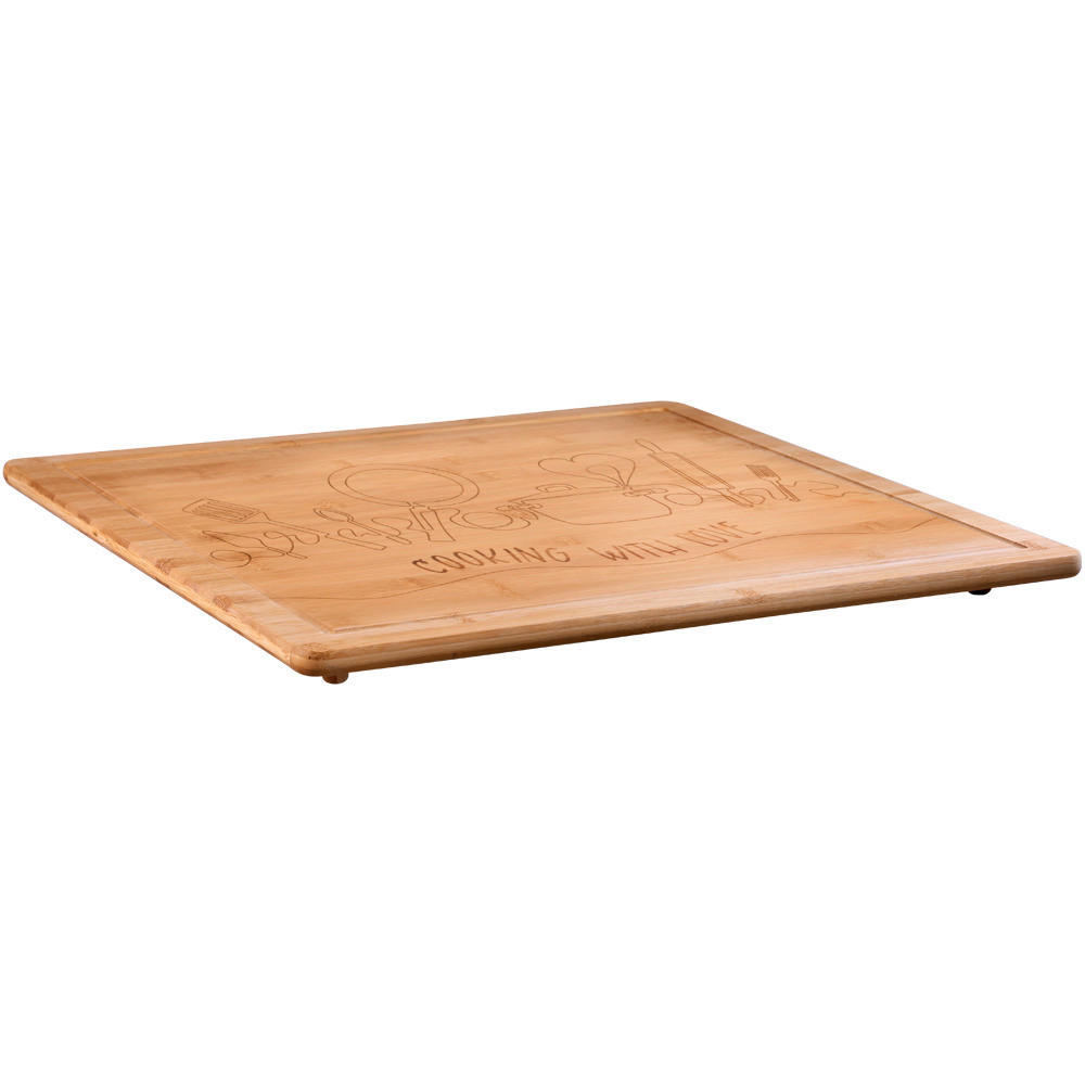 HERDABDECKPLATTE 5859813  - Hellbraun, Basics, Holz (56/4/50cm) - Kesper