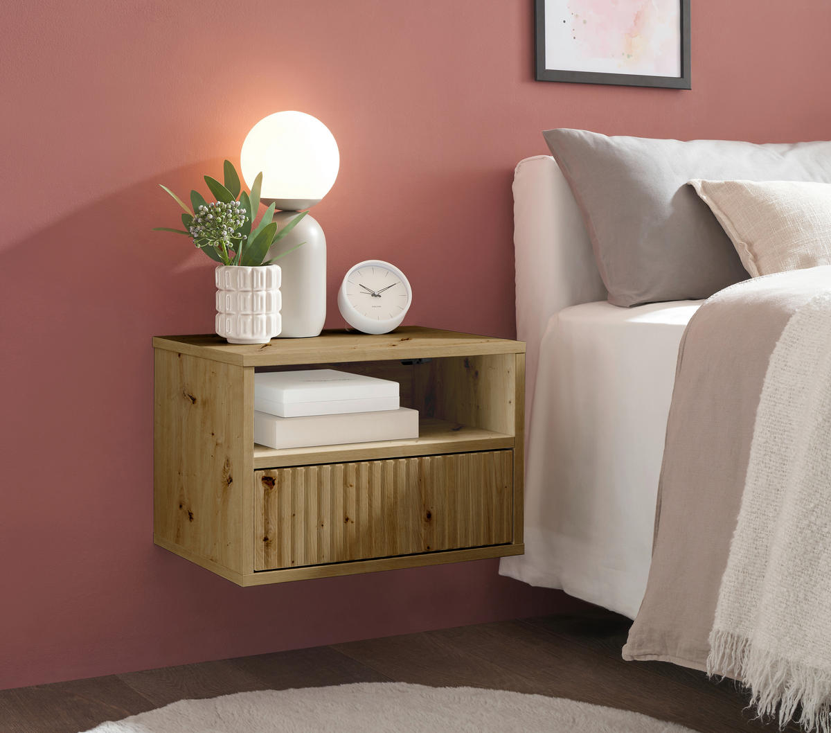 NACHTSCHRANK 46/31/32 cm  - Eiche Artisan, KONVENTIONELL, Holzwerkstoff (46/31/32cm) - Boxxx
