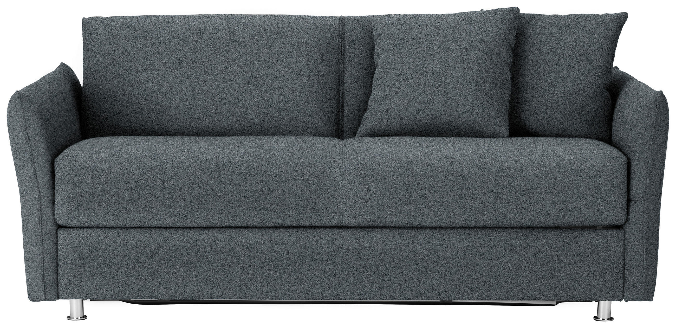 SCHLAFSOFA Flachgewebe Grau Stoffauswahl  - Chromfarben/Grau, Modern, Textil/Metall (194/85/100cm) - Bali