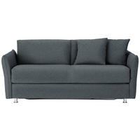 SCHLAFSOFA Flachgewebe Grau  - Chromfarben/Grau, MODERN, Textil/Metall (194/85/100cm) - Bali