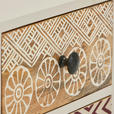 NACHTSCHRANK 40/55/35 cm Mangoholz vollmassiv  - Goldfarben/Schwarz, LIFESTYLE, Holz/Metall (40/55/35cm) - Landscape
