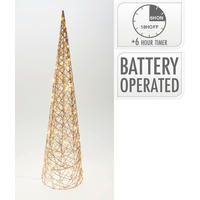 Con decorativ - galben, Basics, metal (20/20/80cm)