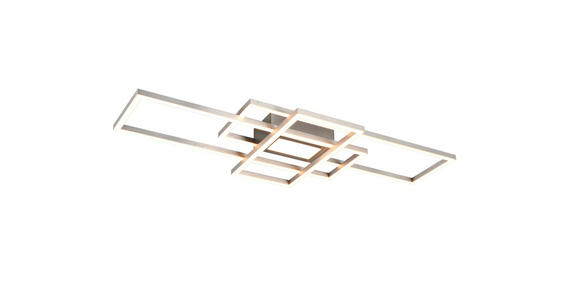 LED-DECKENLEUCHTE 70/30/6,2 cm   - Nickelfarben, Basics, Kunststoff/Metall (70/30/6,2cm) - Novel