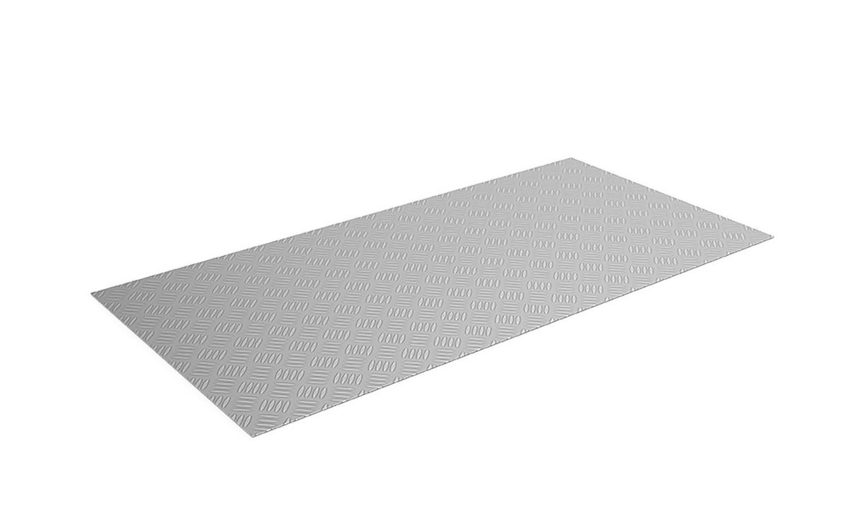 BODENPLATTE 177,5/0,2/69,5 cm  - Alufarben, Design, Metall (177,5/0,2/69,5cm) - Biohort