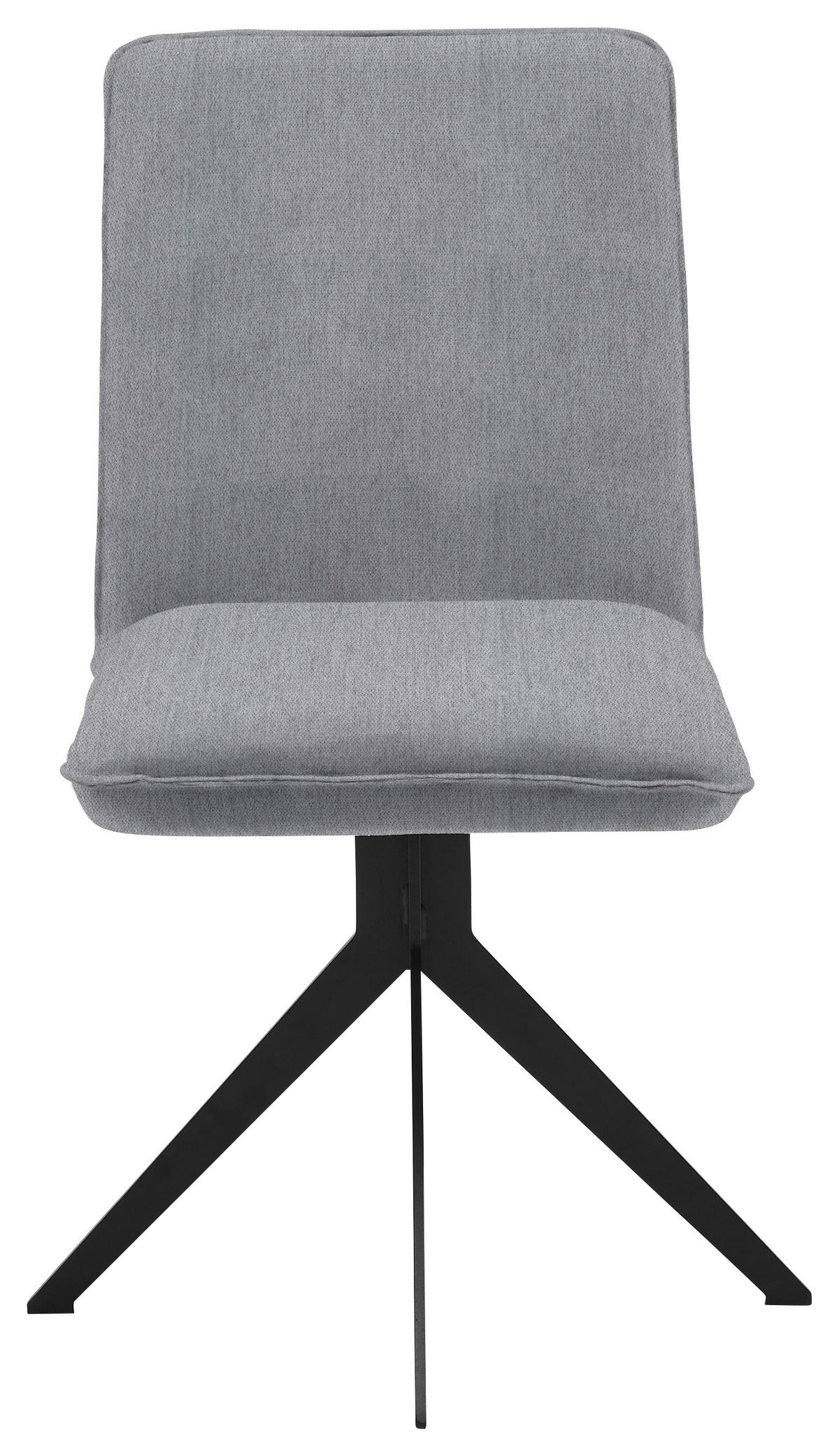 CHAISE  in Stahl Webstoff  - gris/noir, Design, métal/textile (46,5/87/64cm) - Voleo