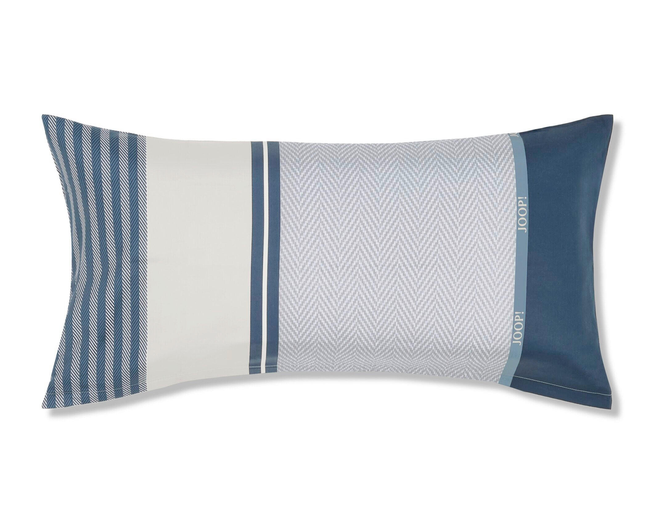 KOPFKISSENBEZUG HERRINGBONE STRIPES 80/40 cm  - Blau, Design, Textil (80/40cm) - Joop!