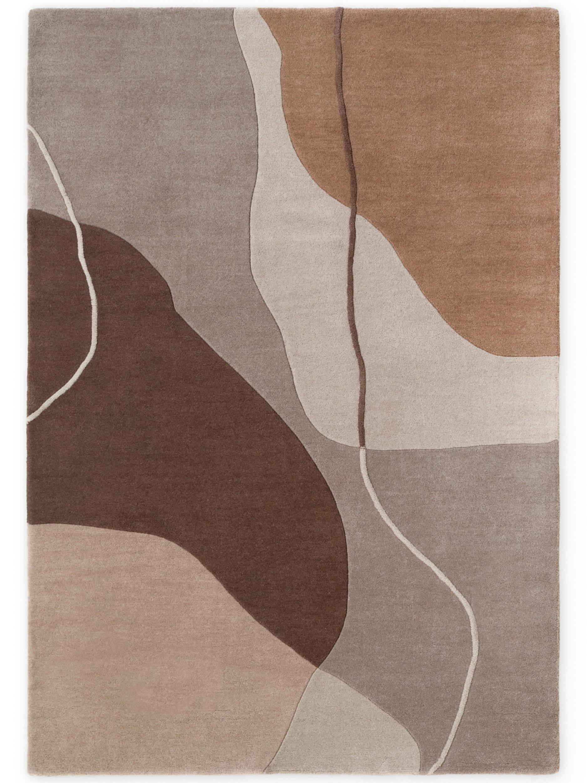 WOLLTEPPICH - Creme/Braun, Basics, Textil (200/290cm) - Villeroy & Boch