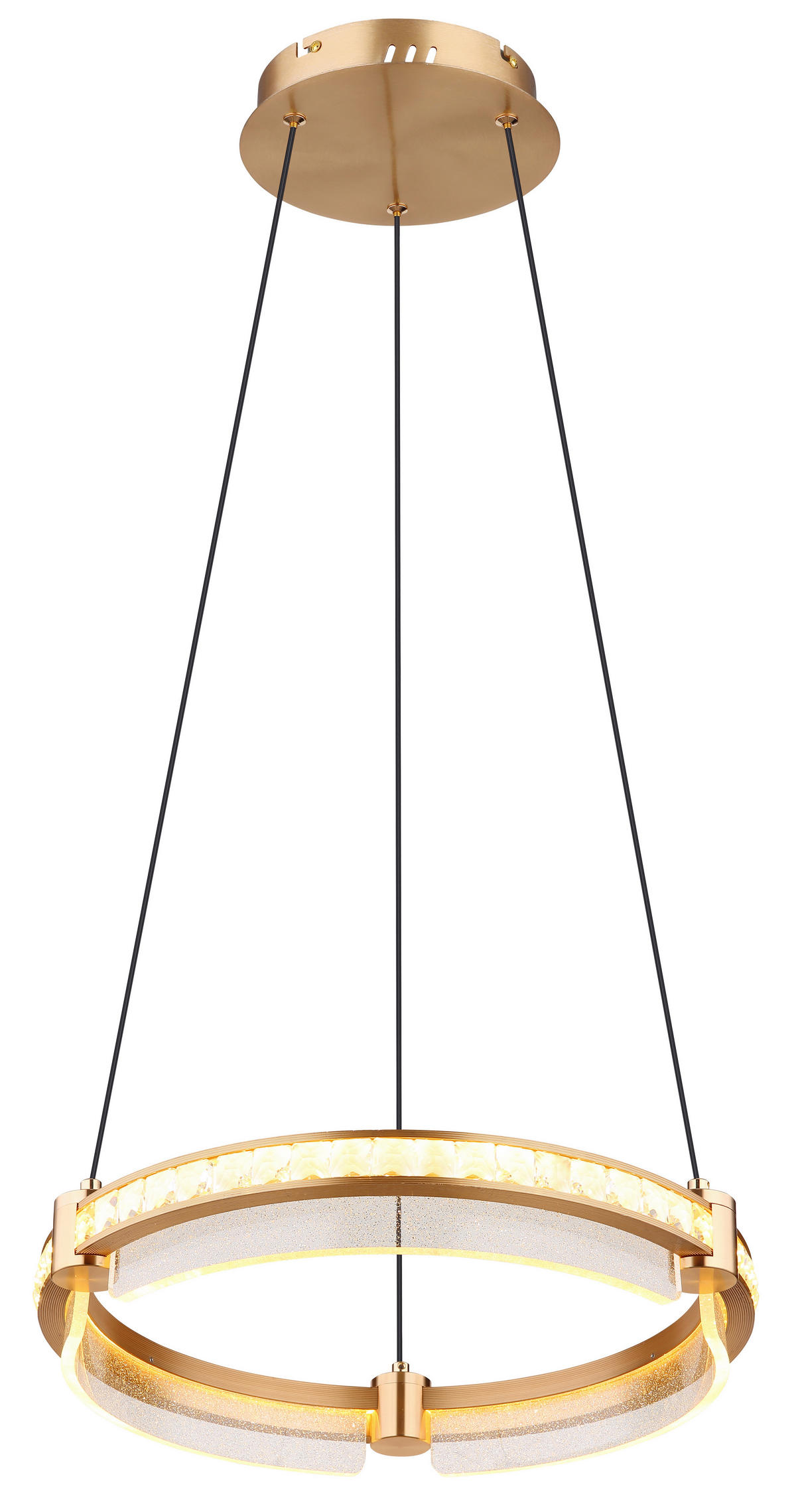 ZÁVĚSNÉ LED SVÍTIDLO, 40/120 cm  - černá/čiré, Design, kov/plast (40/120cm) - Globo