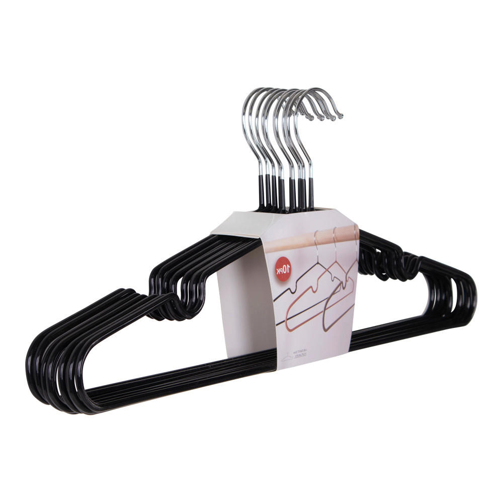 KINDERKLEIDERBÜGELSET Metall, Kunststoff  - Silberfarben/Schwarz, Basics, Kunststoff/Metall (41/18/4cm)