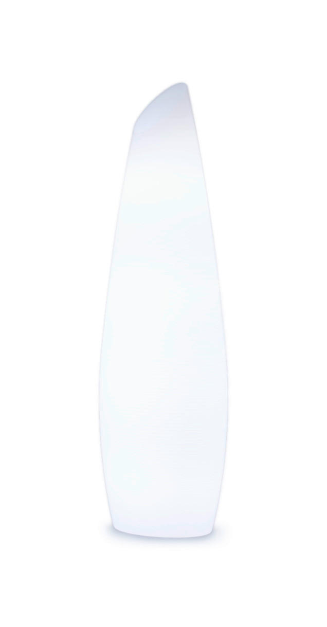 LED-STEHLEUCHTE Fredo 46.5/170/46.5 cm   - Weiß, Design, Kunststoff (46.5/170/46.5cm) - New Garden