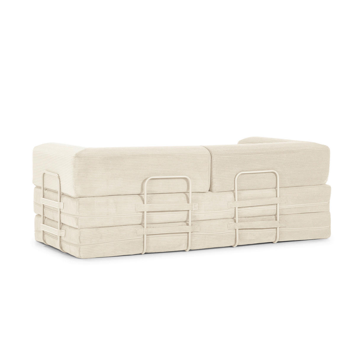 SCHLAFSOFA Cord Creme  - Creme, MODERN, Textil (200/70/90cm) - Livetastic