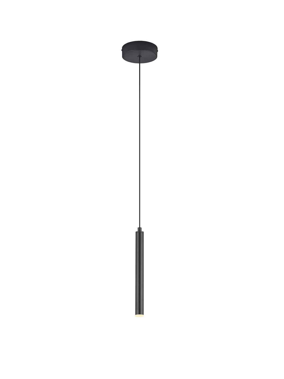 ZÁVĚSNÉ LED SVÍTIDLO, 13/150 cm  - černá, Konvenční, kov (13/150cm) - Musterring