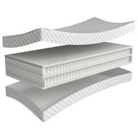 BOXSPRINGMATRATZE 80/200 cm, Höhe ca.: 35 cm,  - Weiß, Basics, Textil (80/200cm) - Chameo