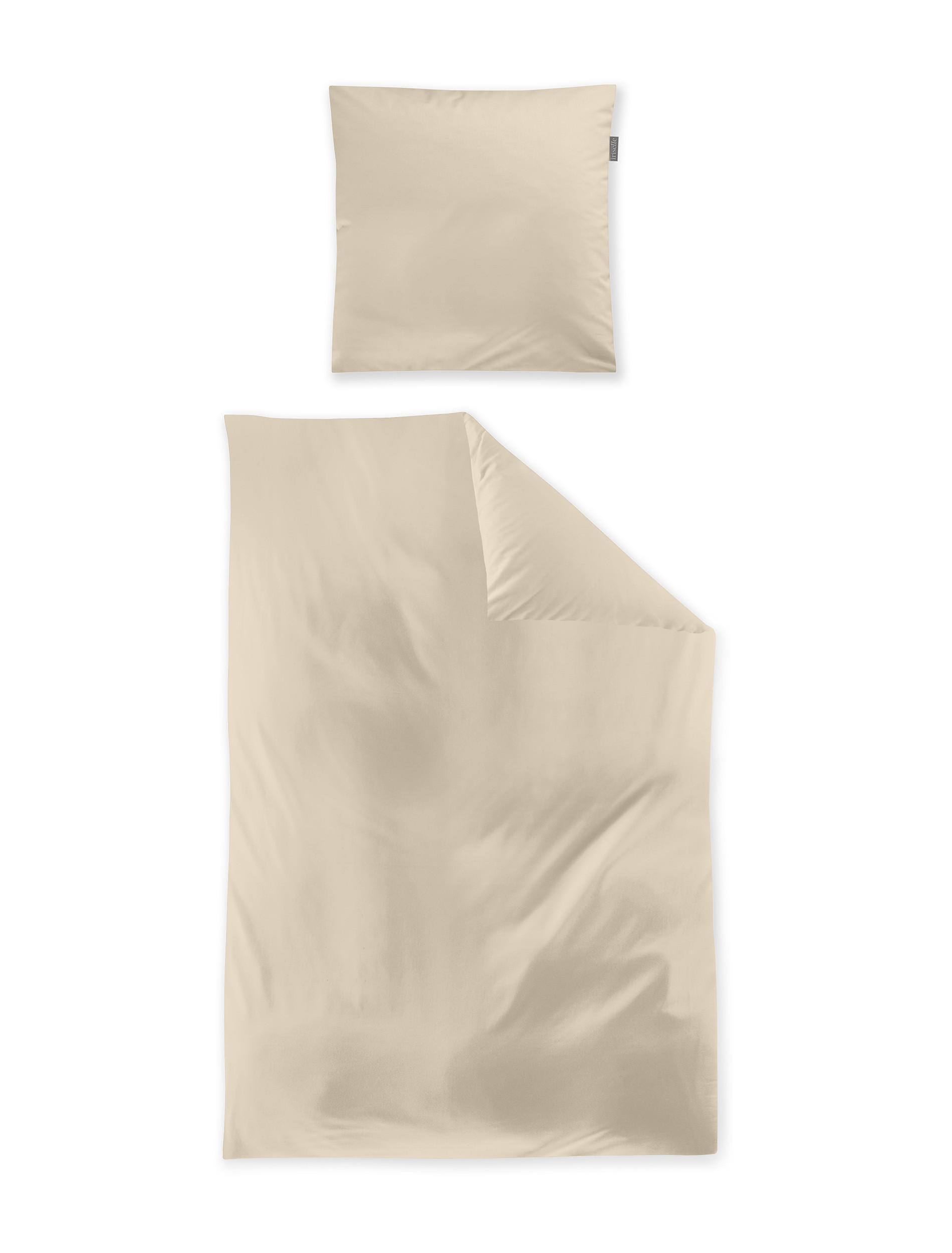 BETTWÄSCHE Makosatin 135/200 cm  - Beige, KONVENTIONELL, Textil (135/200cm) - Irisette